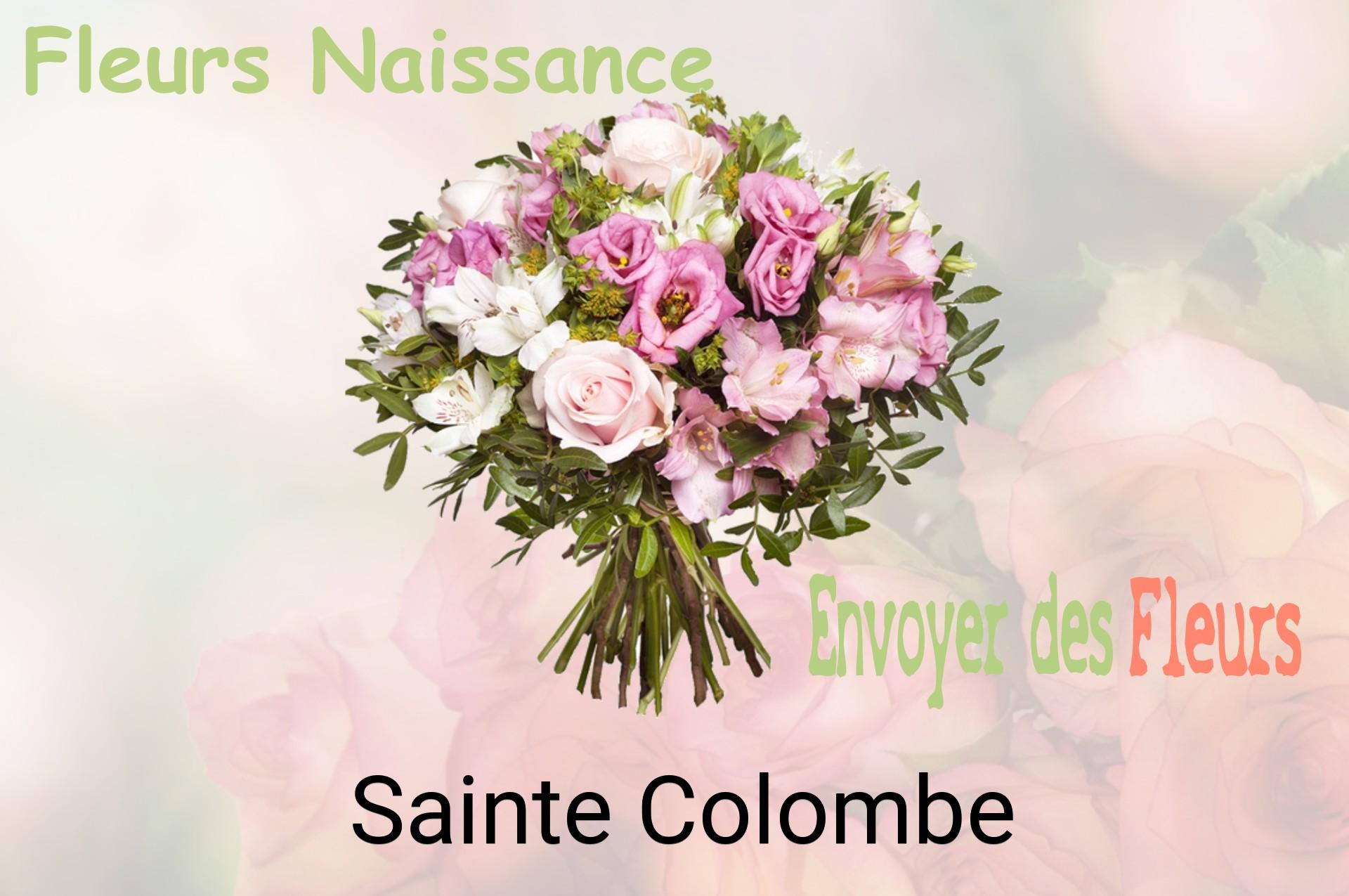 Bouquet de fleurs de naissance livré à Sainte-Colombe